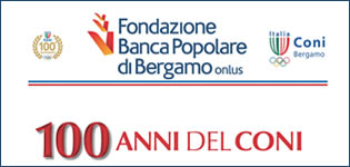 Logo Fondazione Banca Popolare Bergamo e Coni Bergamo